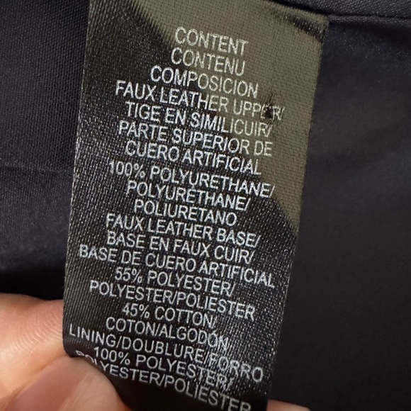 WAYF Camille Glossy Navy Blue Faux Leather Crocodile Alligator Lizard Jacket NWT - Picture 7 of 10